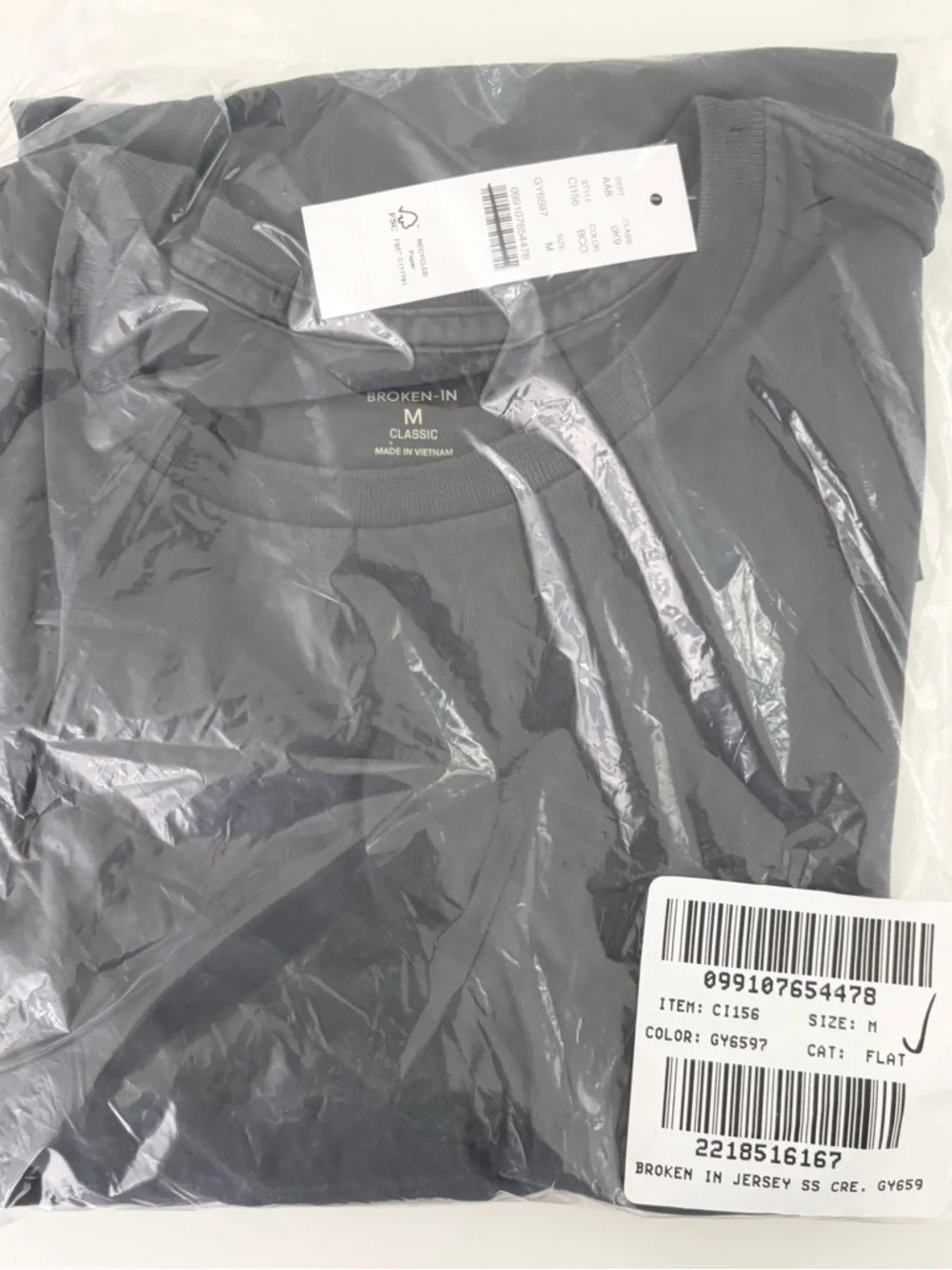 NWT J. Crew Broken-in T-shirt Short Sleeve Bedford Coal Gray